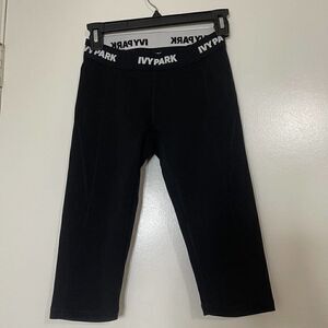 IVY PARK Black logo banded bike shorts size Small
